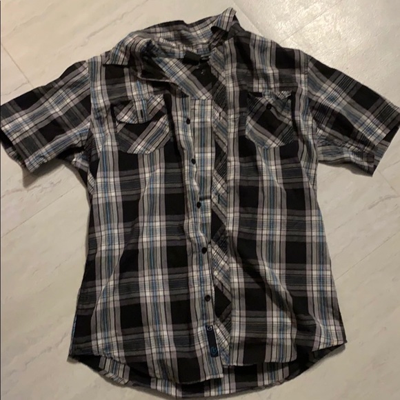 Black blue and gray flannel - Picture 1 of 1